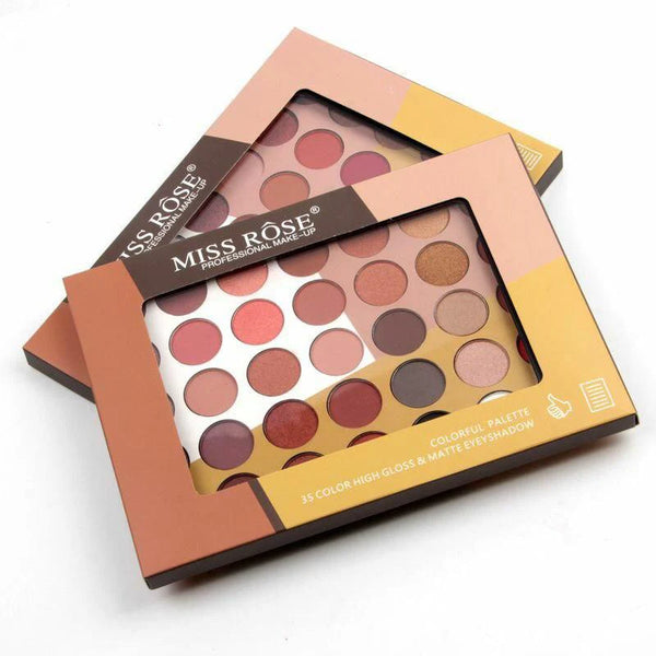 Miss Rose 35 Color High Gloss & Matte Eye Shadow Palette - Vendora