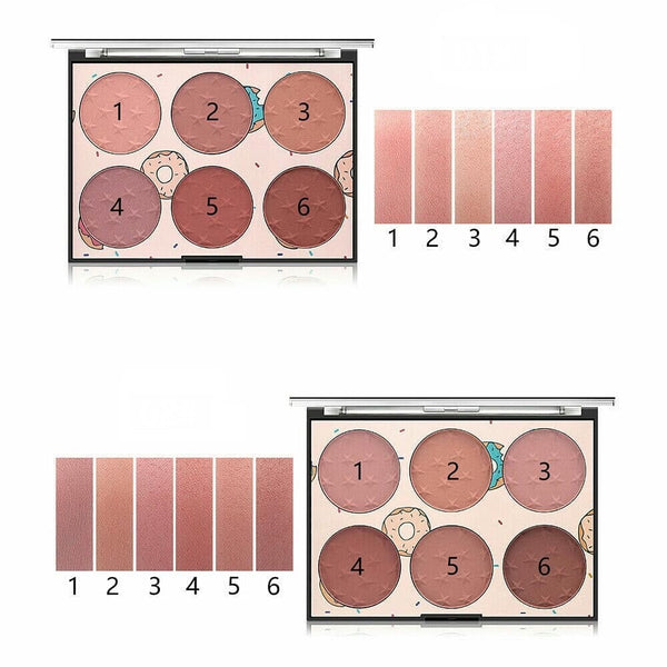 Miss Rose 6 Color Blush Palette - Vendora